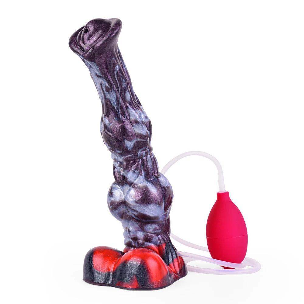 10.23 Inch Horse Dong | Squirting Dildo - Cumming Dildo - Ejaculating Dildo - The Dildo Hub