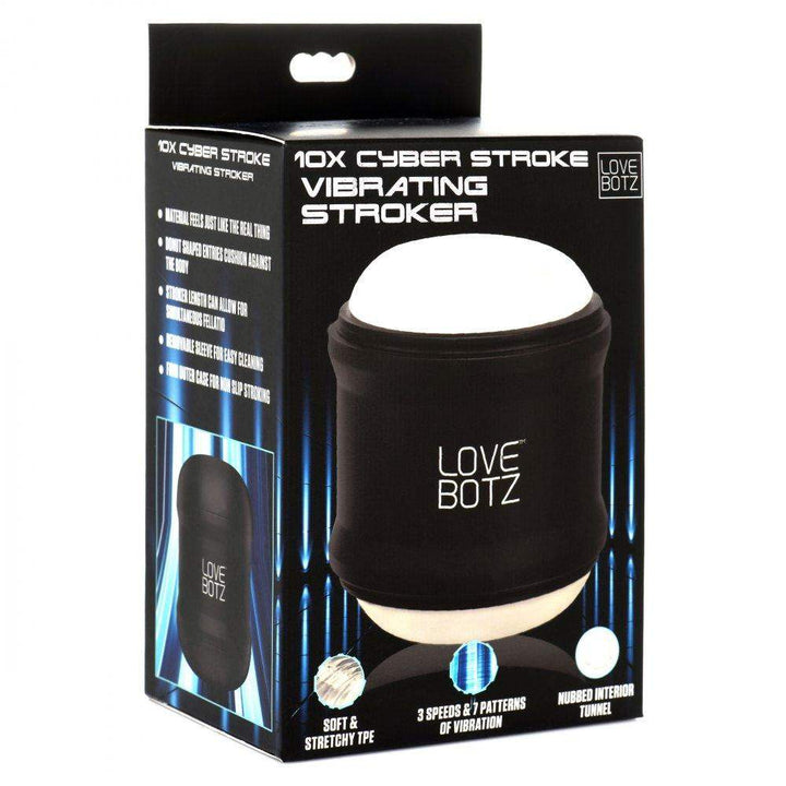 10X Cyber Stroke | Vibrating Masturbator - Cock Stroker - The Dildo Hub