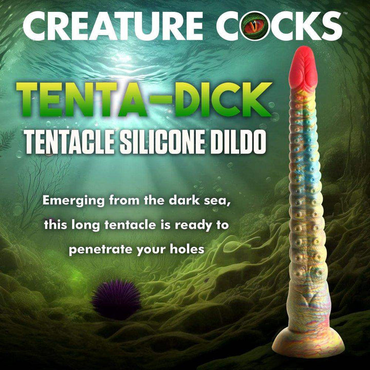 Tenta-Dick 12.6-Inch-Long Silicone Tentacle Dildo w/ Suction Cup