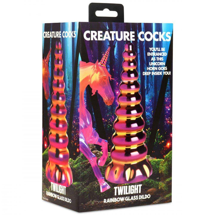 6.3 Inch Twilight Unicorn Glass Dildo - Borosilicate Dildo - The Dildo Hub