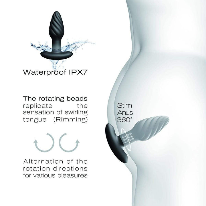 Dorcel 360° Spin Rotating Silicone Butt Plug