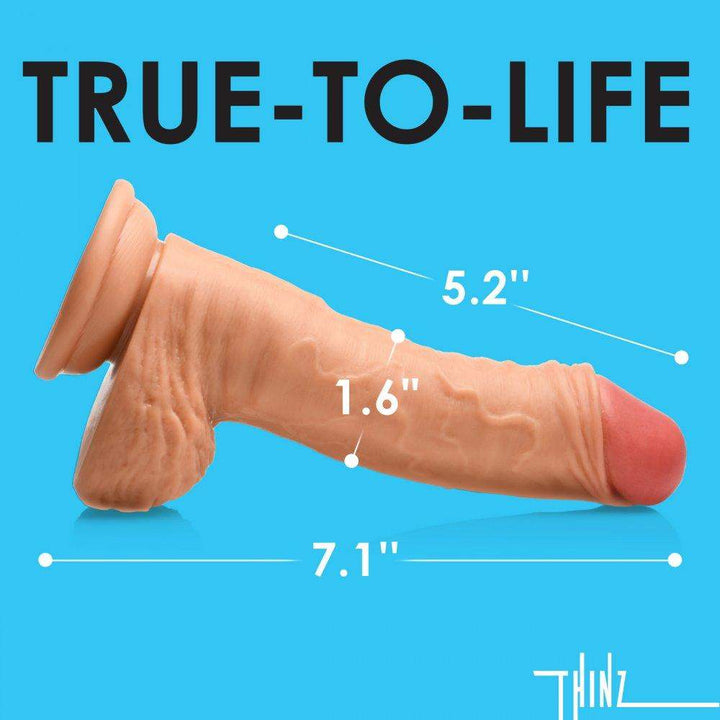 7 Inch Dildo with Foreskin | Realistic Dildo - Lifelike Dildo - The Dildo Hub