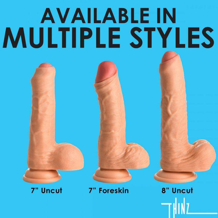 7 Inch Dildo with Foreskin | Realistic Dildo - Lifelike Dildo - The Dildo Hub