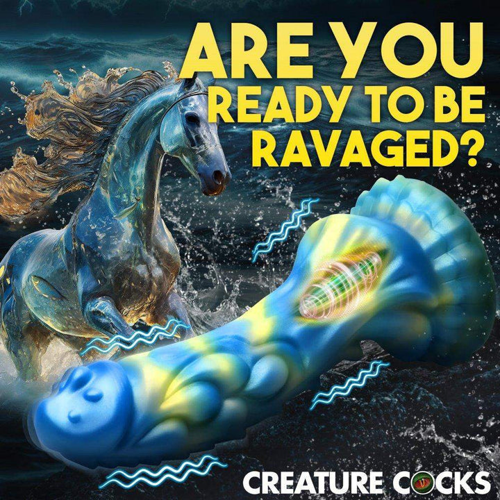 8.3 Inch Sea Stallion Vibrating Fantasy Dildo with Remote - The Dildo Hub
