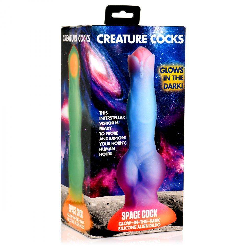8.5 Inch Space Cock | Glow-in-the-Dark Fantasy Dildo - The Dildo Hub