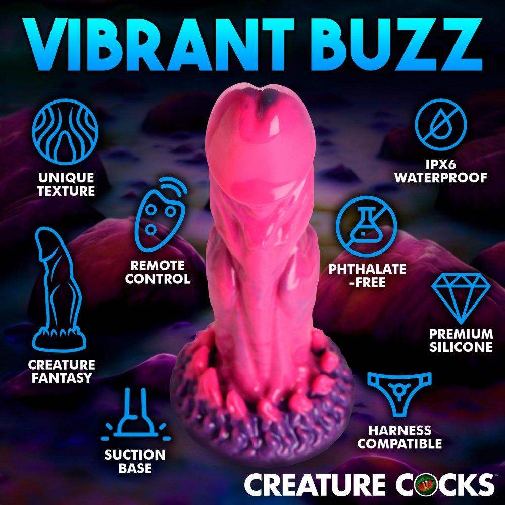 š½ 9.75 Inch Xenox Vibrating Xenomorph Dildo with Remote - The Dildo Hub