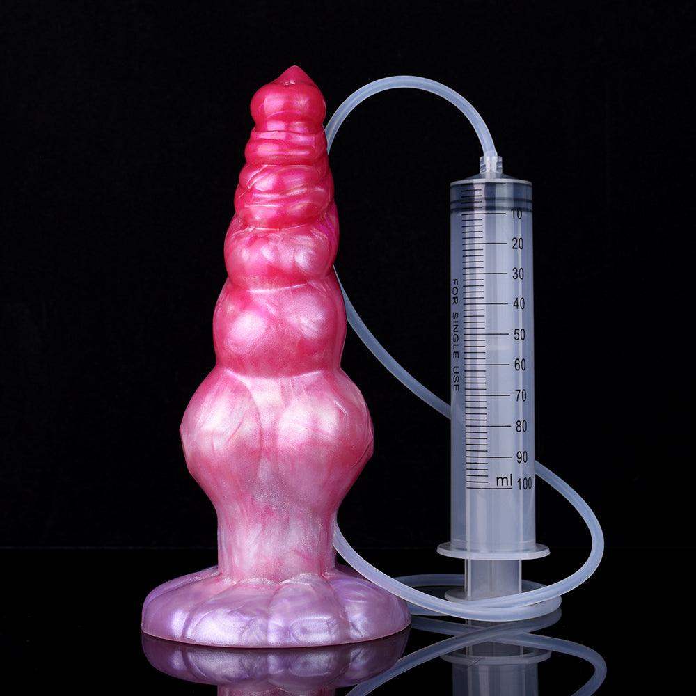 9 Inch Ajax | Squirting Dildo - Knot Dildo - Ejaculating Dildo - The Dildo Hub