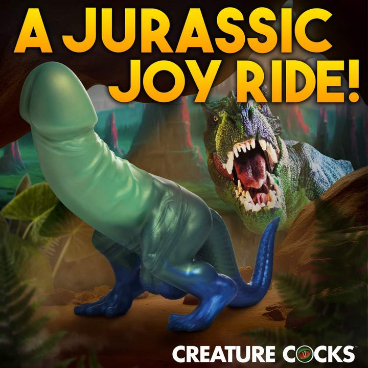 Jurassic Cock 10 Inch Silicone Dinosaur Dildo