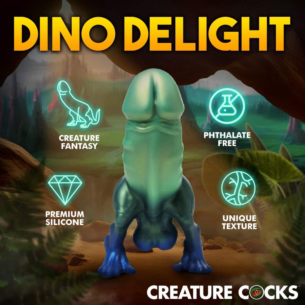 Jurassic Cock 10 Inch Silicone Dinosaur Dildo