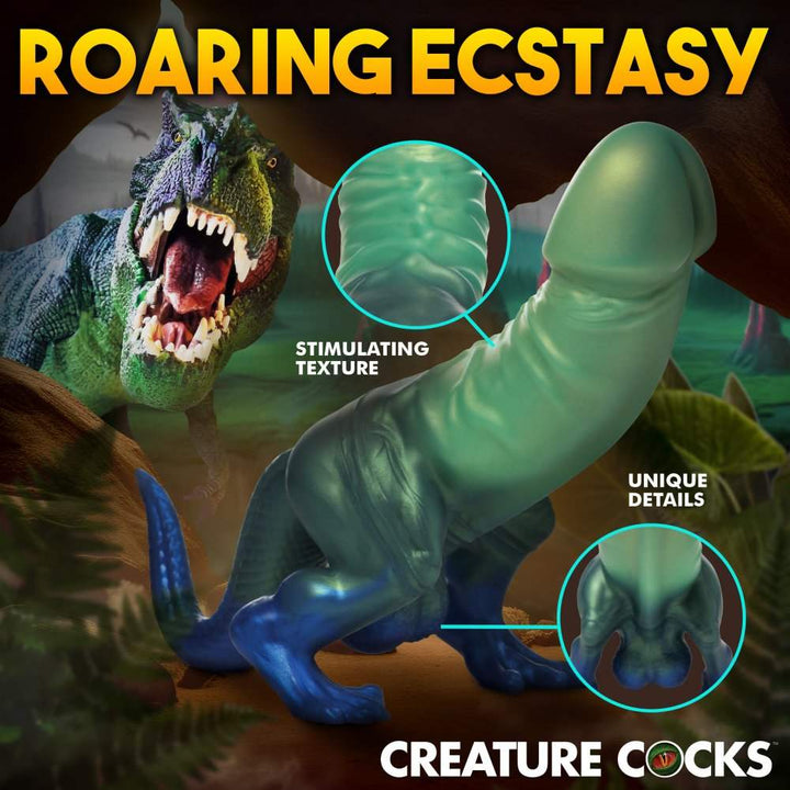 Jurassic Cock 10 Inch Silicone Dinosaur Dildo