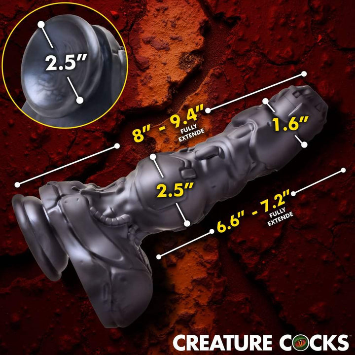 Cyborg Cock 9 Inch Thrusting & Vibrating Monster Dildo w/ Suction Cup