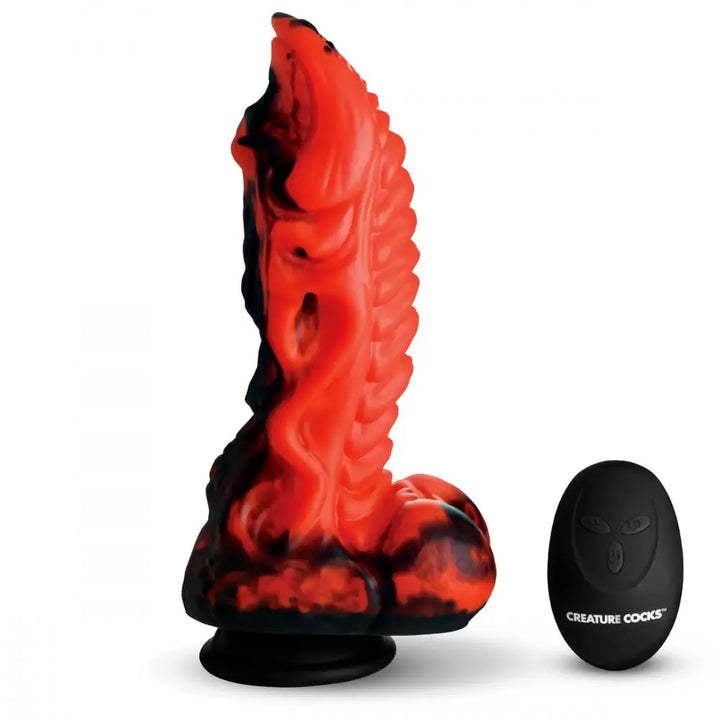 Dragon Thrust 9.5 Inch Thrusting & Vibrating Fantasy Dildo w/ Suction Cup