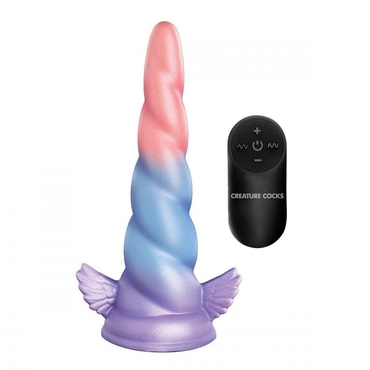 Dream Rider 7.8 Inch Vibrating Silicone Unicorn Dildo w/ Suction Cup