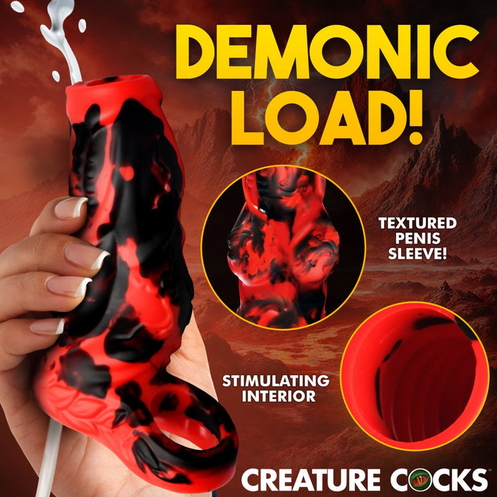 Hell Hound Squirting Silicone Penis Sleeve Enhancer