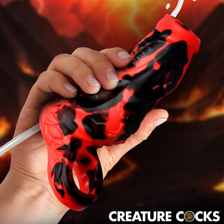 Hell Hound Squirting Silicone Penis Sleeve Enhancer