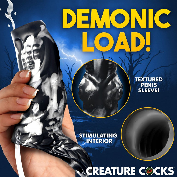 Hell Hound Squirting Silicone Penis Sleeve Enhancer