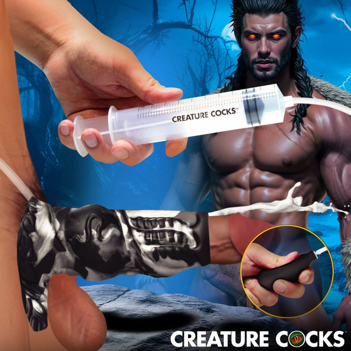 Hell Hound Squirting Silicone Penis Sleeve Enhancer