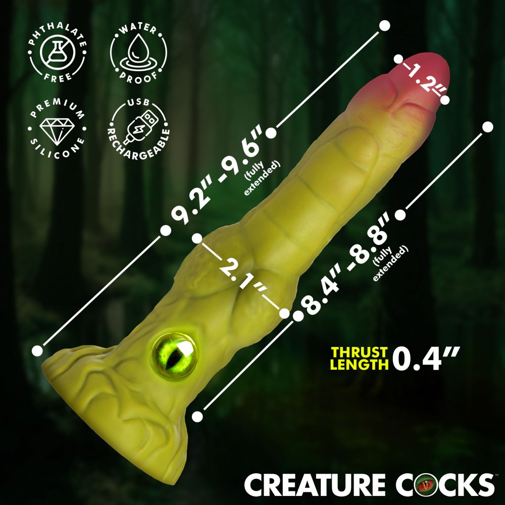 Eyegor 9.2 Inch Thrusting & Vibrating Fantasy Dildo w/ Suction Cup