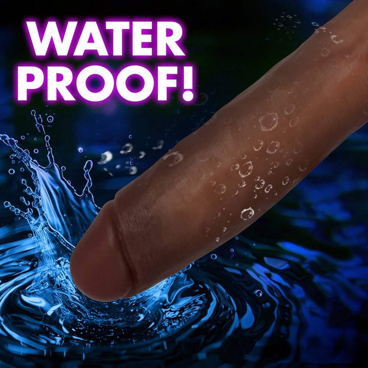 Dark Jock 11 Inch Realistic Vibrating Dildo w/ Suction Cup & Balls