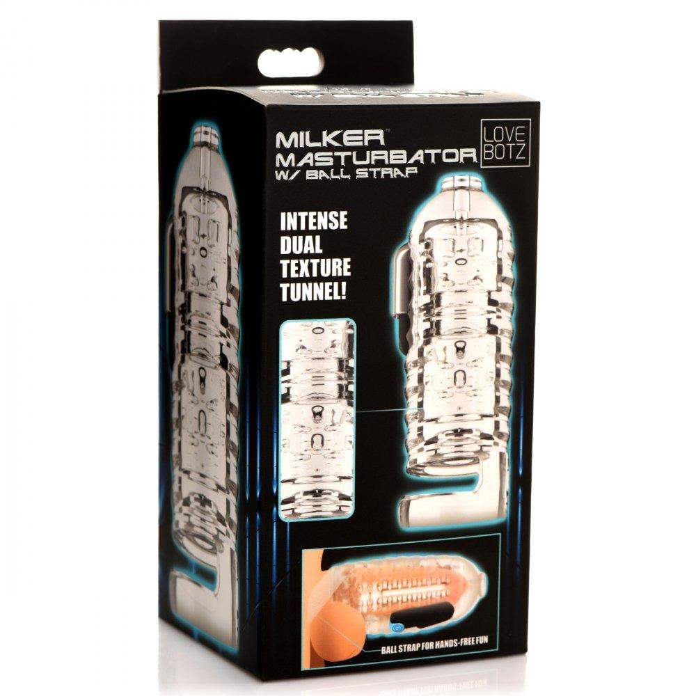 Milker Masturbator with Ball Strap - Male Masturbator - The Dildo Hub