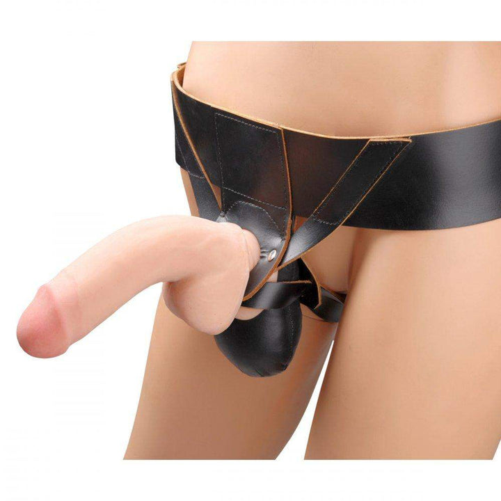 Powerhouse Leather Strap On Harness System - The Dildo Hub