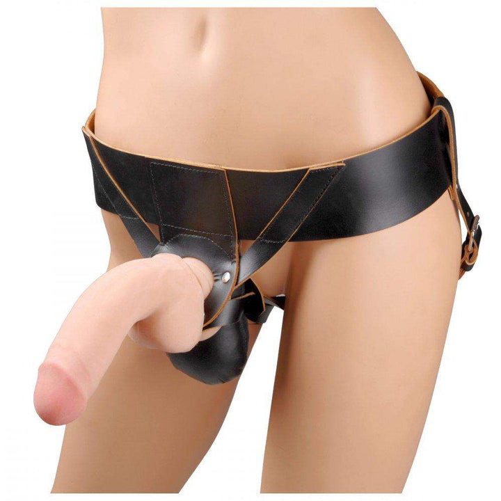 Powerhouse Leather Strap On Harness System - The Dildo Hub