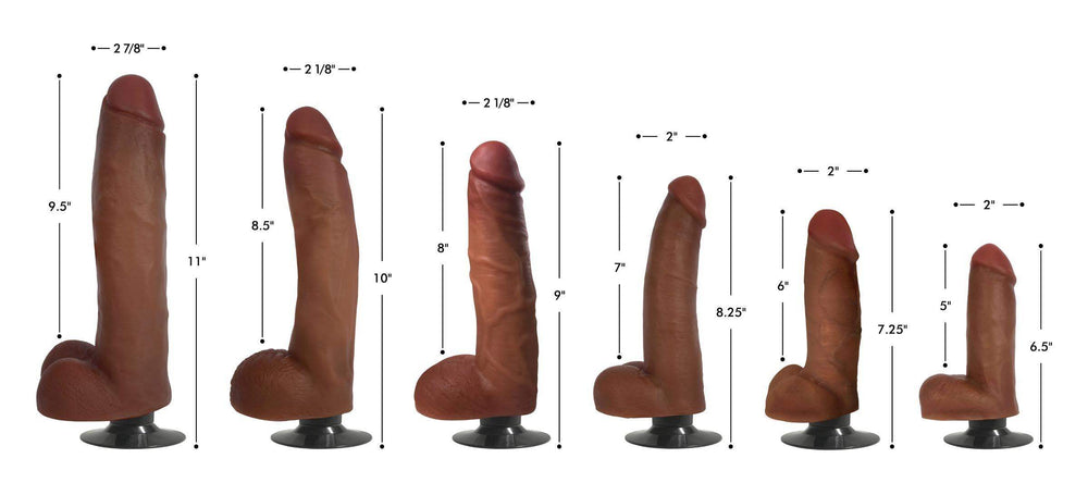10 Inch Dark Jock | Large Realistic Vibrating Dildo - The Dildo Hub