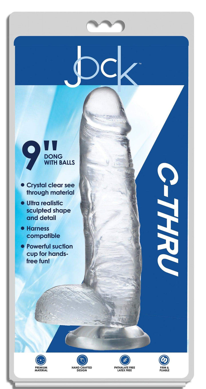 10 Inch Jock C-Thru | Realistic Dildo - Big Realistic Dildo - Large Realistic Dildo - The Dildo Hub
