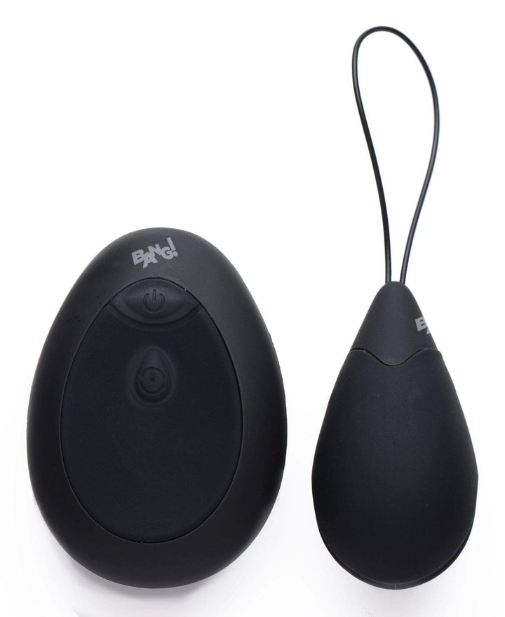 10X Black Silicone Vibrating Egg - The Dildo Hub