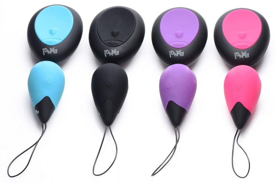 10X Black Silicone Vibrating Egg - The Dildo Hub