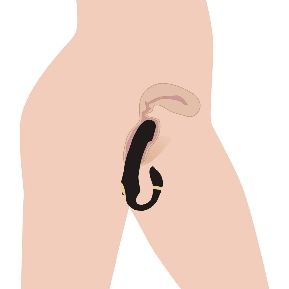 10X Pleasure Pose Come Hither Silicone Vibrator with Poseable Clit Stimulator - The Dildo Hub