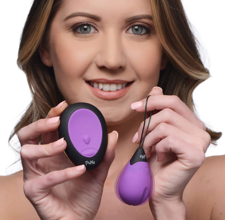 10X Purple Silicone Vibrating Egg - The Dildo Hub