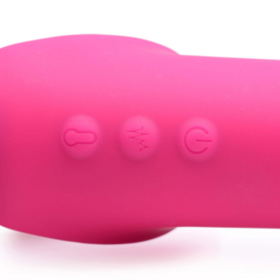 10X Remote Control Ergo-Fit G-Pulse Inflatable and Vibrating Strapless Strap-on - Pink - The Dildo Hub