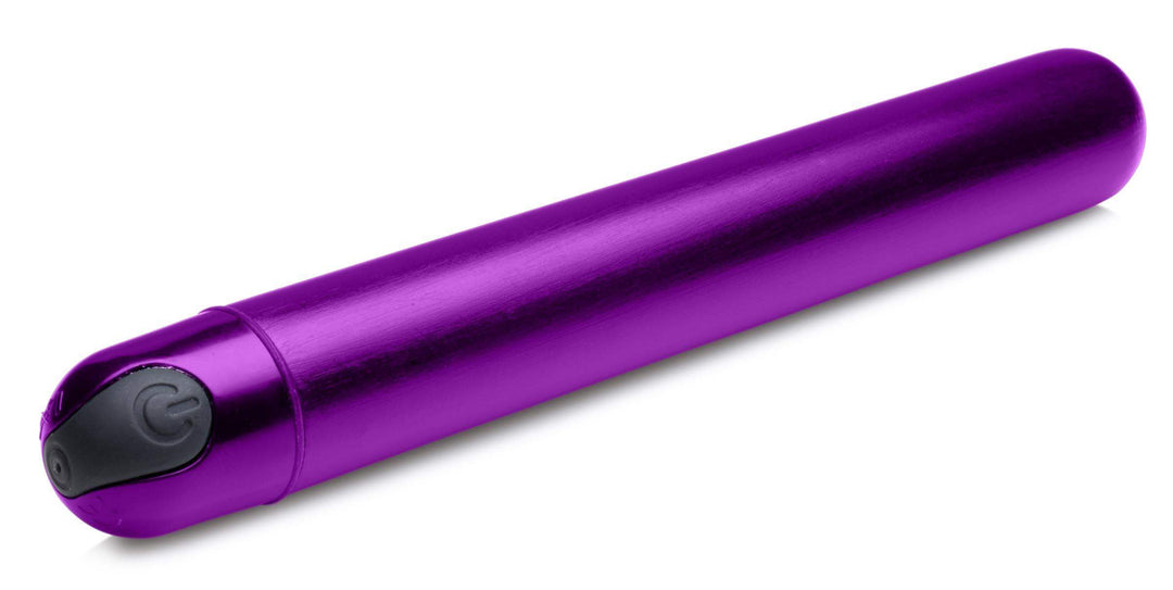 10X Slim Metallic Bullet Vibrator - Purple - The Dildo Hub