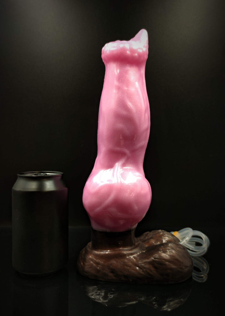 11.22 Inch Bernard Dog Knotted Dildo - The Dildo Hub