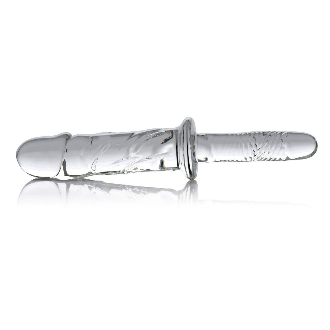 11.5 Inch Brutus | Large Glass Dildo - Huge Glass Dildo - Textured Glass Dildo - The Dildo Hub