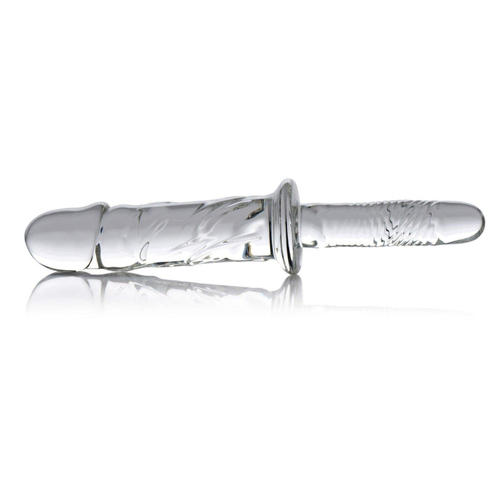 11.5 Inch Brutus | Large Glass Dildo - Huge Glass Dildo - Textured Glass Dildo - The Dildo Hub