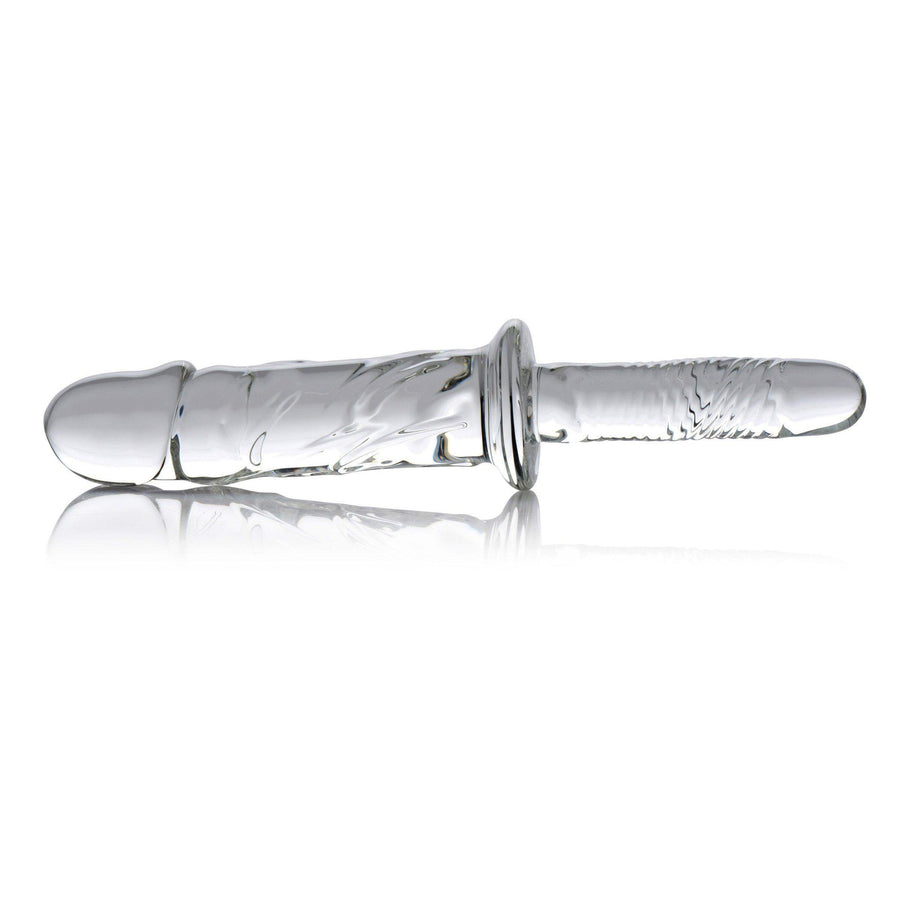 11.5 Inch Brutus | Large Glass Dildo - Huge Glass Dildo - Textured Glass Dildo - The Dildo Hub