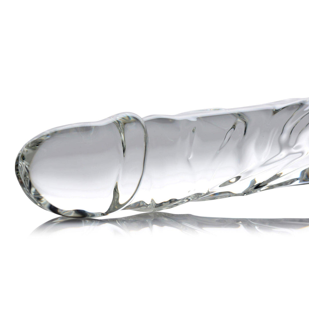 11.5 Inch Brutus | Large Glass Dildo - Huge Glass Dildo - Textured Glass Dildo - The Dildo Hub