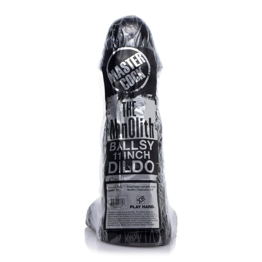 11 Inch Black ManOlith | Large Realistic Dildo - Huge Realistic Dildo - Extreme Dildo - The Dildo Hub