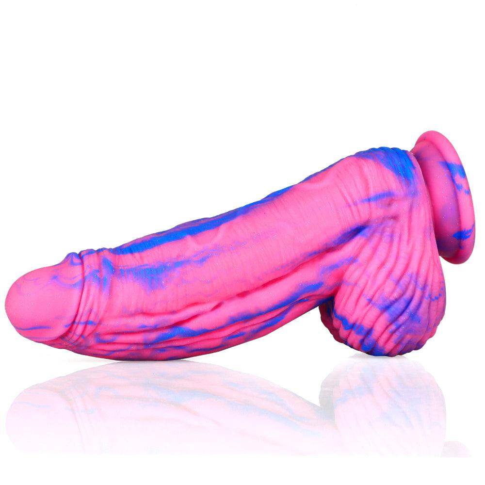 ✨ 11 Inch Party Dong Glittered Silicone Dildo - The Dildo Hub