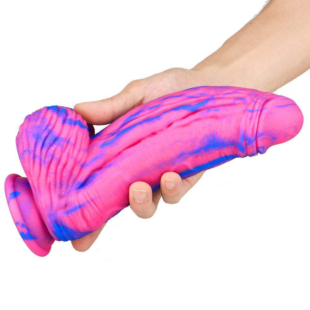 ✨ 11 Inch Party Dong Glittered Silicone Dildo - The Dildo Hub