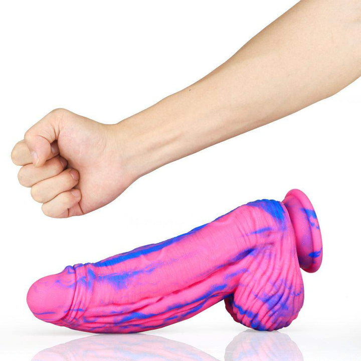 ✨ 11 Inch Party Dong Glittered Silicone Dildo - The Dildo Hub