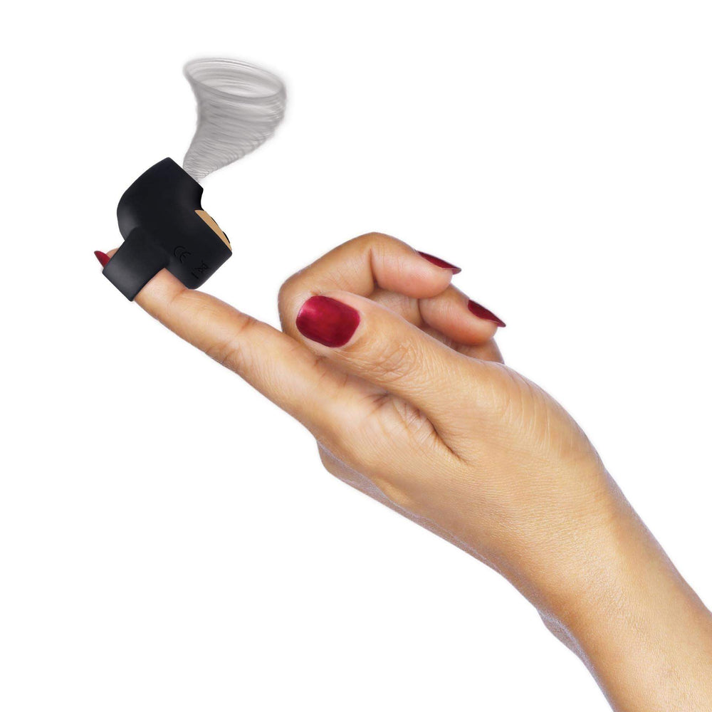 12X Mini Silicone Clit Stimulator - Black - The Dildo Hub