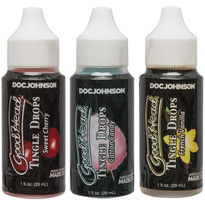 Goodhead - Tingle Drops- 3-Pack - French Vanilla, Cotton Candy, Sweet Cherry  from Doc Johnson