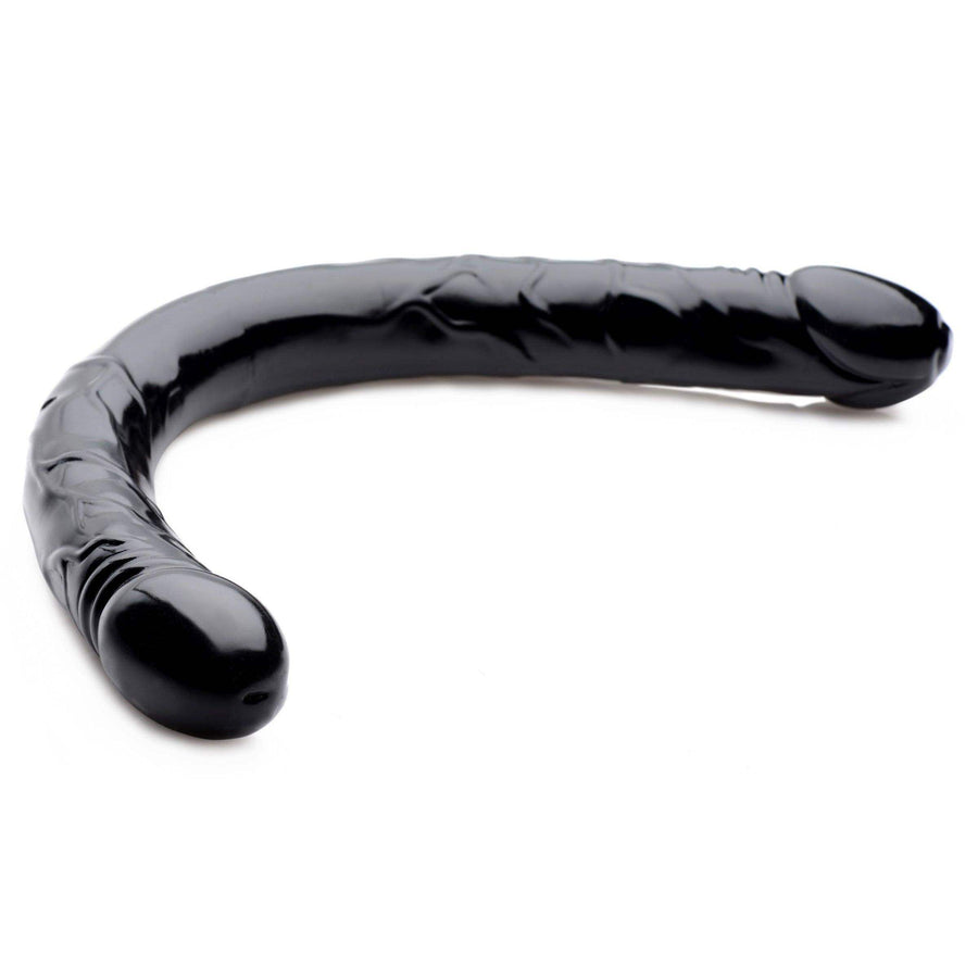 17.5 Inch Black Dong | Double Dildo - Double-Ended Dildo - Double-Headed Dildo - The Dildo Hub