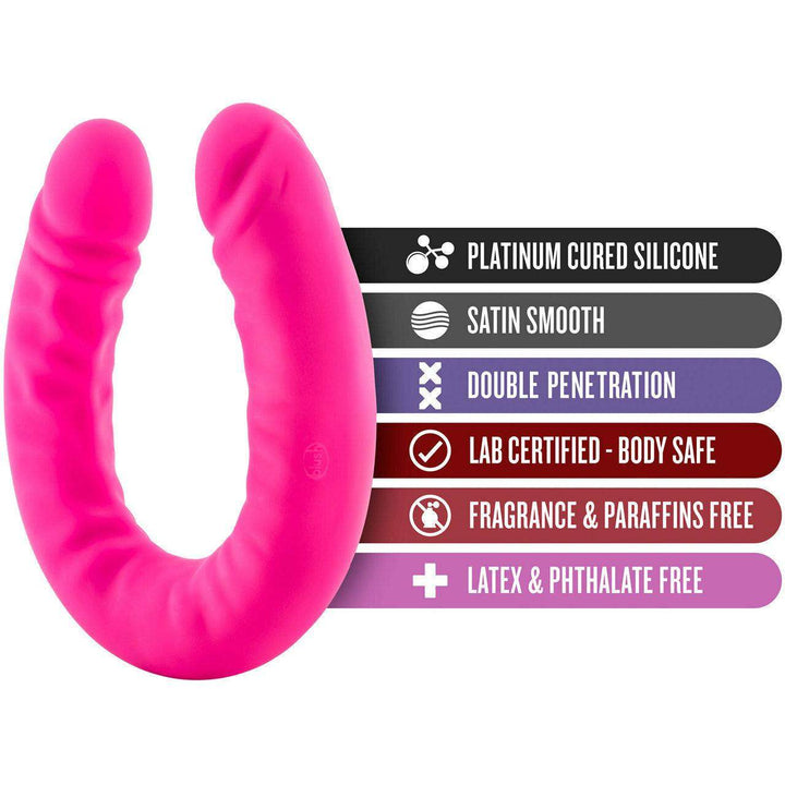 18 Inch Pink Double Dong | Extra Large Dildo - Huge Double Dildo - Double-Headed Dildo - The Dildo Hub