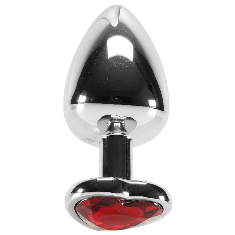 Red Heart Gem Anal Plug - Large Sex Toys from thedildohub.com