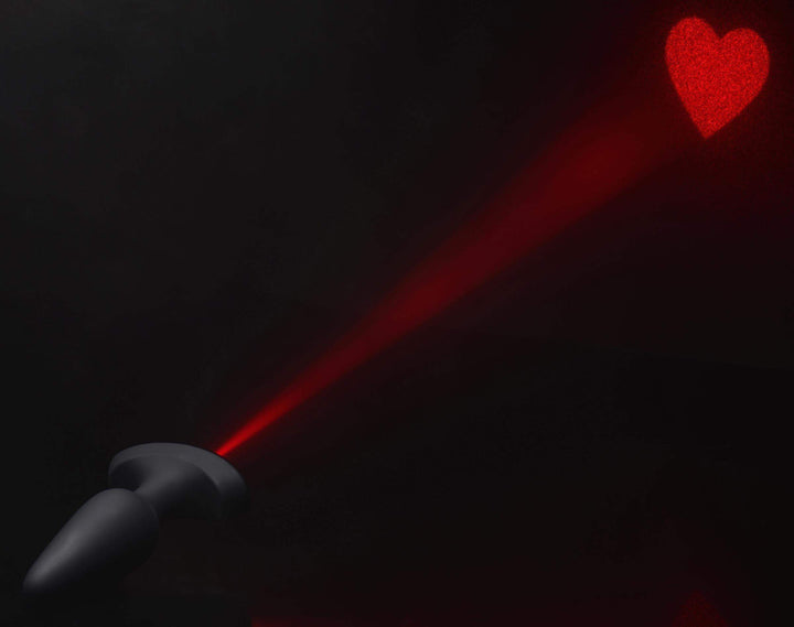 28X Laser Heart Silicone Anal Plug with Remote – Medium | Booty Sparks - The Dildo Hub