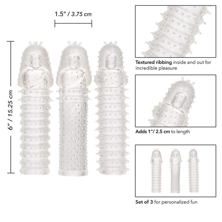 3 Piece Penis Extension Kit | CalExotics - The Dildo Hub